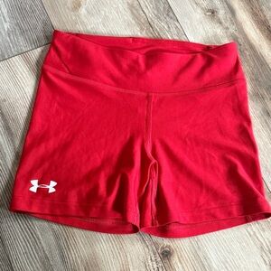 Under Armour Women's Bold Red Athletic Shorts